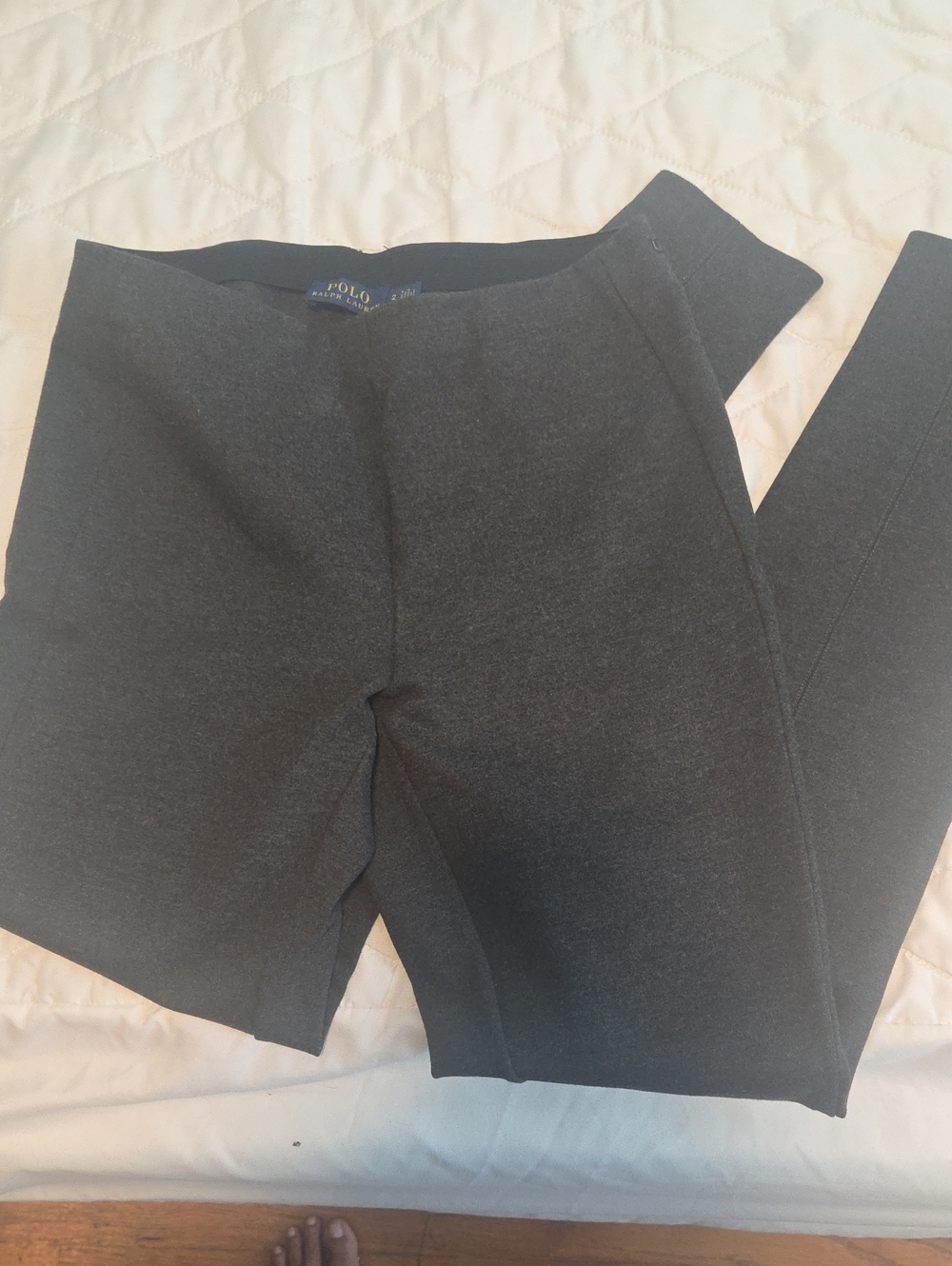 Polo by Ralph Lauren Charcoal Ponte Skinny Pants